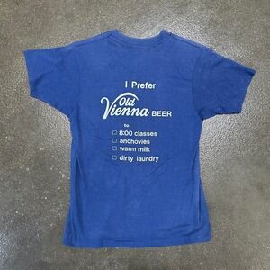 Vintage 90s Hanes 50/50 Old Vienna Lager Canadian Beer Size Medium Tee Shirt